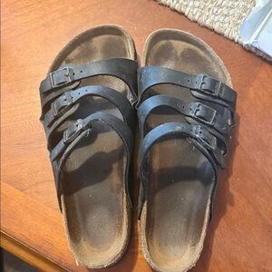 Birkenstock Black Triple-Strap Sandals